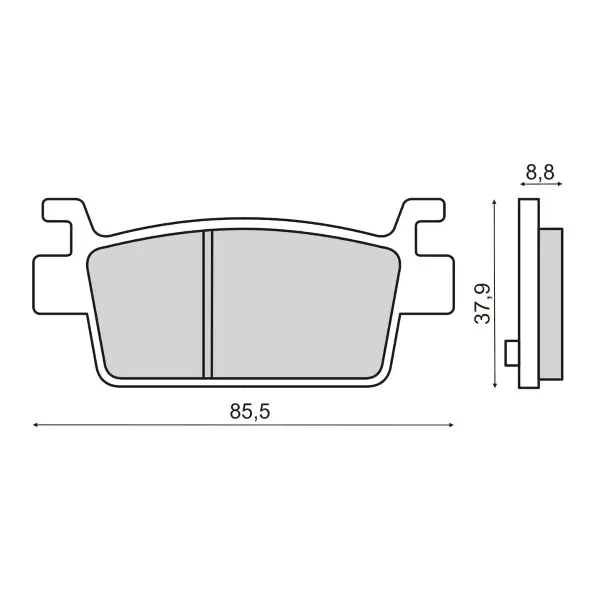 Subito Disponibile Pastiglie Freno RMS Organiche Kymco AK550 Posteriore per KYMCO AK 550 550 2017 - 2017