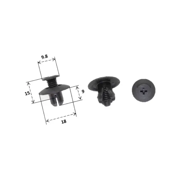 Non Perdere Rivetto in plastica RMS Suzuki 09409-07344-000 per SUZUKI AN400 BURGMAN L2 400 2012 - 2012