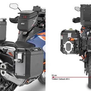 GIVI Portavaligie Laterale  KTM 1290 S.ADV '21 OUTBACK Ultime Pezzi