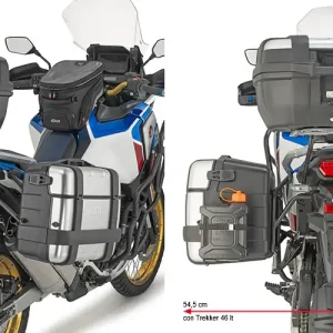 GIVI Portavaligie Laterali per Honda Africa Twin 1100L 20-24, Adventure Sports 20-24 Esclusivo