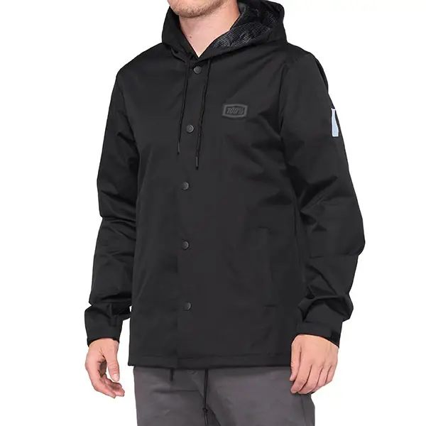 Non Perdere GIUBBINO CON CAPPUCCIO 100% APACHE BLACK (TAGLIA M)