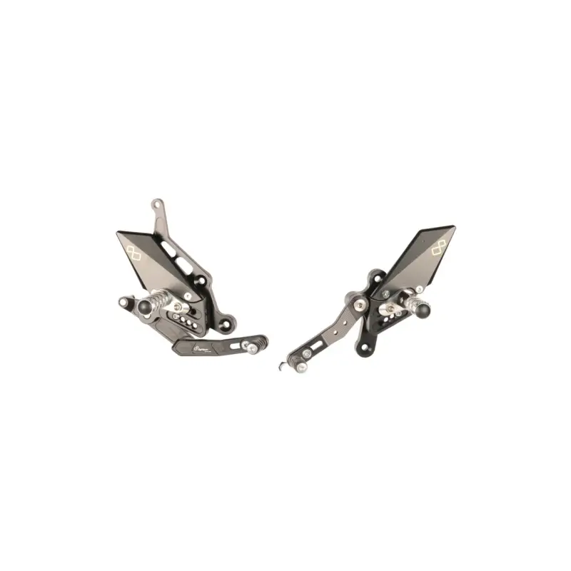 Prezzo Ridotto LIGHTECH Pedane Regolabili Con Poggiapiedi Snodati per Yamaha MT-07 2014