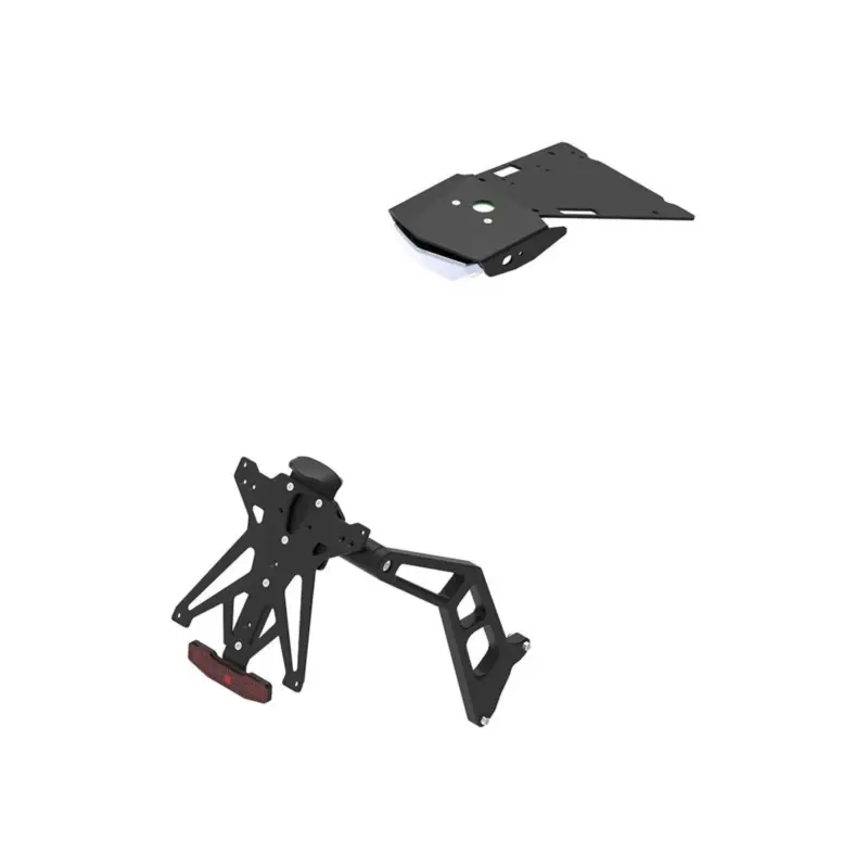 Professionale LIGHTECH Kit Portatarga Regolabile Nero per Bmw R nineT 2016 - 2016 - 2016 - 2016 - 2016
