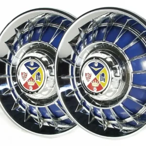 Acquista Ora COPPIA COPPA RUOTA IN FERRO VESPA 10” CROMATA BLU