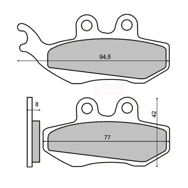 647164 COPPIA PASTIGLIE FRENO ORIGINALI PIAGGIO Offerta Lampo