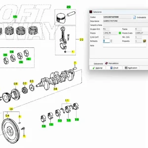 Economico 1340187715000 ALBERO MOTORE PORTER 1300 16V USATO