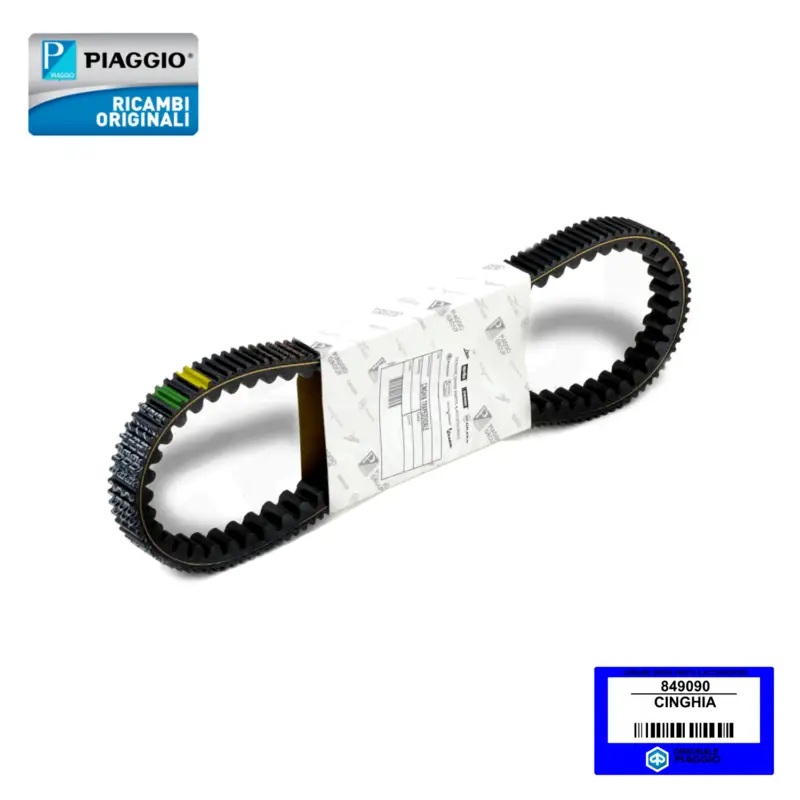 849090 – CINGHIA TRASMISSIONE ORIGINALE PIAGGIO BEVERLY – X10 – MP3 Quantità Limitata